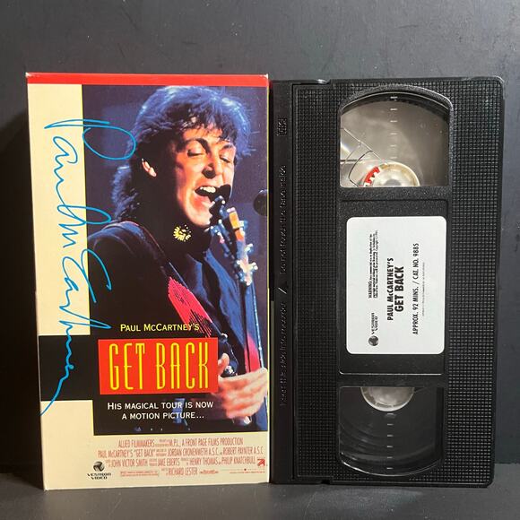 Paul McCartney’s Get Back VHS Tape (1991) World Tour Concert – Vestron Video - Picture 5 of 6